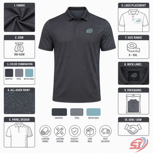Polo Deportivo Técnico para Hombre, Personalizable, Transpirable, Uniforme de Alto Rendimiento - Product Image 3