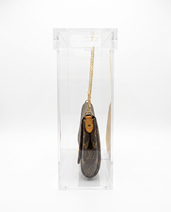 Élégante vitrine moderne en acrylique pour présentoir de vêtements sur pied, idéale pour la présentation et la conservation de sacs de créateurs - Product Image 1