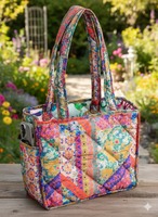 Bolsa de Mano Acolchada de Algodón Estampado Ecológico para Mujer Advik, con Bolsillos Interiores, Diseños Personalizados, Gran Capacidad, para Compras, Viajes y Uso Diario