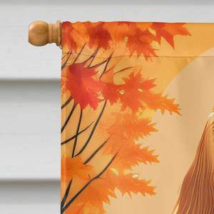 Large Multicolor Afghan Hound Fall House <b>Flag</b> Porch Sleeve <b>Pole</b> Decorative Yard Banner Artwork Wall Hanging <b>Flags</b> - Product Image 3