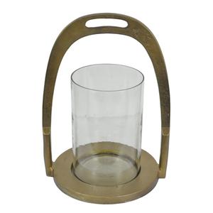 Gold Horse Stirrup Candle <b>Jar</b> Stand <b>Decorative</b> Items For Home Living Room Tabletop Heat Resistance Candle Holder Hot Sell - Product Image 1