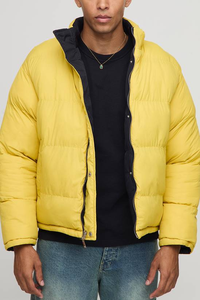 Chaqueta Acolchada de Lona Lavada con Capucha, Estilo Urbano, para Hombre y Mujer - Product Image 3