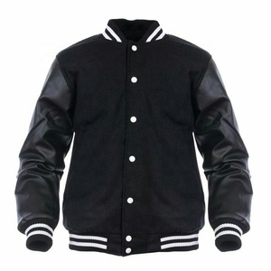 Custom Logo Unisex Chenille Patch Embroidery Casual Streetwear Vintage Baseball <b>Jacket</b> <b>Long</b> Sleeves <b>Men</b> Letterman Varsity <b>Jacket</b> - Product Image 2
