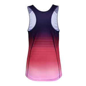 Débardeur sans manches pour homme, couleur dégradée, col rond, tricoté, respirant, coupe sportive, impression par sublimation, polyester - Product Image 2