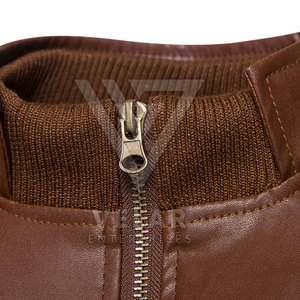 Chaqueta de Cuero para Hombre, Diseño Moderno, Transpirable, Informal, Invierno, Color Liso, Alta Calidad, Ligera, Venta en Línea - Product Image 5