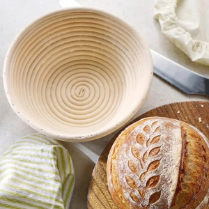 Round Natural Banneton <b>Basket</b> Handmade <b>Bread</b> Proofing <b>Basket</b> with Liner for <b>Bread</b> Baking Baking Tool Mould - Product Image 6