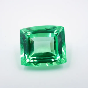 Saphir vert cultivé en laboratoire : 18,60 carats, taille coussin, 15x14x8MM - Product Image 6