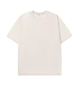 เสื้อยืดโอเวอร์ไซส์ผู้ชายสไตล์วินเทจ ล้างสีแบบแอซิดวอช ผ้าถัก 100% คอตตอน คอกลม แขนสั้น สตรีทแวร์ ป้องกันรอยยับ รับสกรีนโลโก้ - Product Image 5