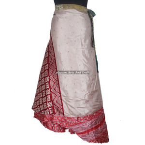 Nuevo Sarong de Seda Vintage para Mujer, Pareo Mágico de 38 Pulgadas, Falda Envolvente, Vestido Tubo, Sari, Faldas Largas Envolventes Hechas a Mano, Reversibles - Product Image 3
