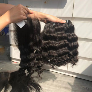 ผมต่อเวียดนามแท้ 100% แบบ Single Frontal Body Wave ให้สัมผัสนุ่มเหมือนผมจริง ราคาคุ้มค่า พร้อม HD Lace Bundle - Product Image 1