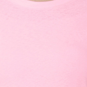 Women's <b>Pink</b> Regular Fit O-Neck Short Sleeve T-Shirt Logo Casual Knitted 100% Organic Cotton Eco-Friendly Top Spring Summer Wear - Product Image 6