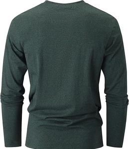 เสื้อยืดแขนยาวผ้าฝ้ายแท้ 100% คุณภาพสูง แบบเรียบ - Product Image 3
