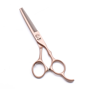 Ciseaux de toilettage pour animaux de compagnie en acier japonais 440C or rose de 7 pouces, cisailles de coupe de poils pour chiens et chats en acier inoxydable, peigne à effiler, outils de salon - Product Image 3