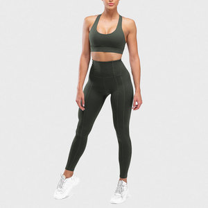 Conjunto de Yoga Único para Mujer, 2 Piezas, Deportivo, a la Moda, Cintura Elástica, Personalizado, en Oferta, Conjunto de Yoga para Fitness, Económico - Product Image 1