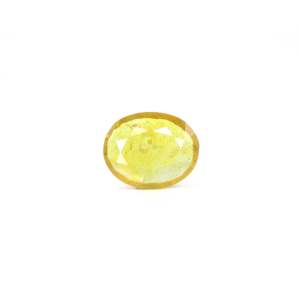 Yellow Sapphire 2.4 Carat Oval Faceted Loose Gemstone for Fine Jewelry - Product Image 1