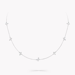 Elegante Collar de Cadena con Mariposa de Diamantes en Oro Blanco de 18K |   Joyería de Lujo para Boda y Compromiso, Delicado Anillo de Diamantes con Forma de Mariposa - Product Image 1