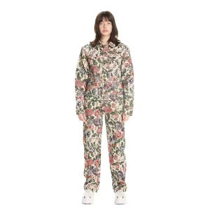 Pantalons à imprimé floral d'inspiration vintage pour femmes - Pantalons doux et légers avec motif floral rétro, idéal pour les femmes - Product Image 2