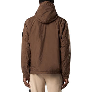 Veste technique urbaine pour homme, coupe-vent, à capuche, personnalisée, en nylon froissé, légère et rembourrée, pour l'extérieur, OEM, marque privée - Product Image 2