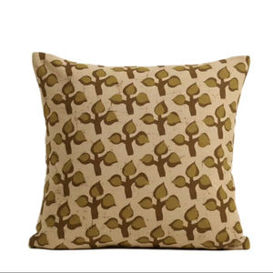 Housse de coussin bohème à motifs imprimés, faite à la main en coton, coussins décoratifs pour lit, housse de coussin bohème vintage, décoration intérieure vintage - Product Image 1