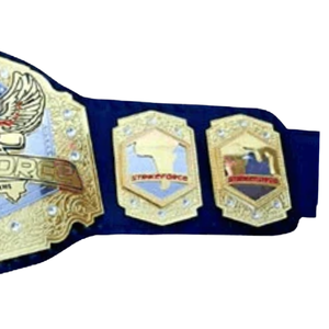 เข็มขัดแชมป์โลก MMA ของ Strikeforce ดีไซน์ทองคำปรับแต่งได้ สายสีน้ำเงิน คุณภาพพรีเมียม - Product Image 4