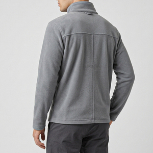 Chaqueta de Forro Polar para Hombre, Cuello Alto, Cierre de Cremallera, Color Sólido, Transpirable, para Otoño e Invierno, Chaqueta de Alta Calidad para Hombre - Product Image 5