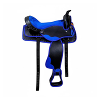WLHS147 Silla de Montar Inteligente y Duradera para Salto, Impermeable, para Carreras de Caballos, Doma Inglesa, Equitación Western, de Cuero Sintético, para Equipo Ecuestre