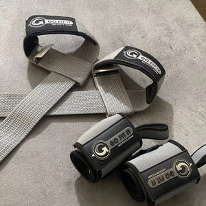 Ensemble de bandes de maintien pour poignets en néoprène et élastiques et de sangles de musculation avec design antidérapant pour l'entraînement - Product Image 1