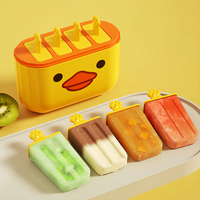 Moule à glaces décoratif mignon, boîte de fabrication de glaces maison DIY, pour desserts glacés pour enfants, moule à glaces réutilisable pour l'été