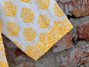 ชุดเดรสแม็กซี่ผ้าฝ้ายอินเดียพิมพ์ลายด้วยมือ คอวี แขนยาว ปักลายดอกไม้ สำหรับผู้หญิง - Product Image 2