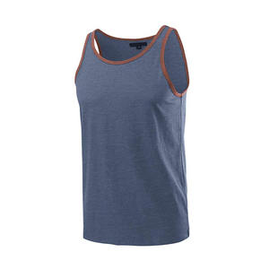 Custom Men Bodybuilding <b>Vest</b> 100% Cotton Quick Dry Racerback <b>Stringer</b> Plain Blank Lightweight Training Sleeveless Gym Tank - Product Image 2