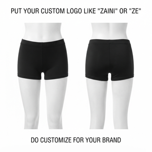 ZAINI Womens Mid Waist Fitness Workout <b>Booty</b> Shorts Custom Logo Breathable Seamless Training Shorts Drawstring Closure - Product Image 1