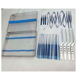 Ensemble d'instruments neurochirurgicaux micro-enduits de titane, outils d'opération de précision pour la neurochirurgie, durables et résistants à la corrosion - Product Image 1