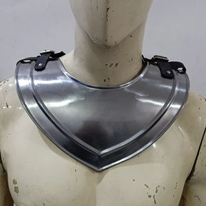 Gorgue médiévale authentique en acier doux, artisanale, pour chevalier, idéale pour le cosplay, la reconstitution historique, les costumes historiques et les fêtes d'Halloween - Product Image 1