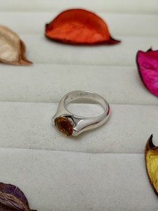 Bague en Quartz Jaune Céleste Élégante, Bijou en Cristal, Cadeau Tendance pour Femmes et Filles, Bague de Fiançailles Unique - Product Image 4