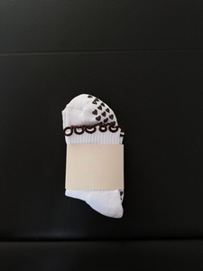 Calcetines Cómodos de Algodón y Spandex para Mujer, con Logotipo Personalizado, Bordado de Taza de Café, Lazo, Volantes, Antideslizantes, Ecológicos, Gruesos, para Pilates y Yoga - Product Image 2