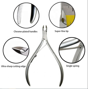 OEM Service New Cuticle Nippers Cuticle Cutter Jaw Nail Clipper Cutter <b>Toe</b> Nail Nipper Sharp Natural Stainless Steel Logo - Product Image 6
