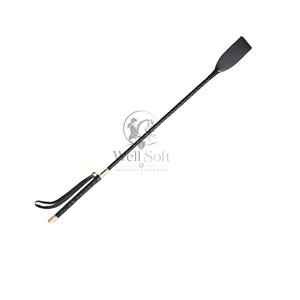 Fouets légers en acier inoxydable et cuir PU pour l'équitation, accessoires sportifs personnalisables - Product Image 1