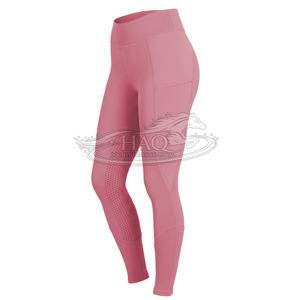 Leggings de equitación para mujer con agarre de silicona antideslizante en todo el asiento, cintura alta, transpirables, para fitness y equitación. - Product Image 1