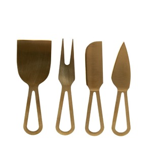Simple Style 4 Pcs Handcrafted Stainless Steel Slicer <b>Cheese</b> <b>Knives</b> <b>Set</b> with Stainless Steel Handle for Serving <b>Cheese</b> Breakfast - Product Image 2