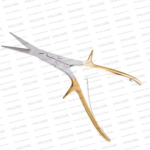 Ciseaux à cartilage Gorney Turbinate 8″ (20 cm) à lame dentelée inclinée – Ciseaux à double action en acier inoxydable pour la coupe du septum et du cartilage par Vaslcare - Product Image 2