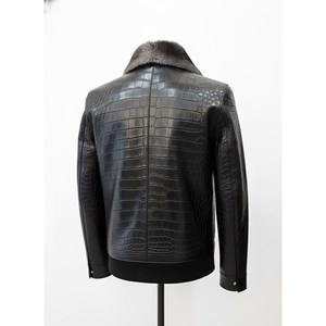 Wholesale Designer Men Genuine <b>Leather</b> Coat for Men Custom High Quality <b>Leather</b> <b>Blazer</b> Men /New Style Fashion Fur <b>Leather</b> <b>Blazer</b> - Product Image 3