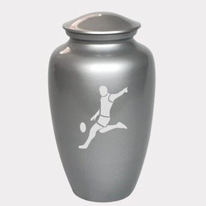 Final Kick Football Cremation Urn <b>for</b> Human <b>Ashes</b> Memorial Funeral Urn Decorative <b>Keepsake</b> <b>Ash</b> Container Sports Theme - Product Image 1