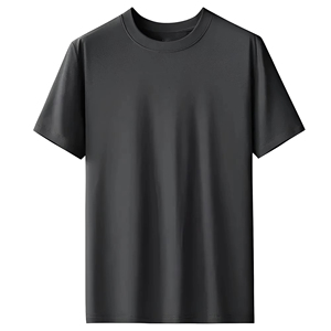 Camiseta de Verano para Hombre, Casual, Lisa, sin Bolitas, con Estampado Serigrafiado, Cuello Redondo, Corte Regular, Tejido de Punto - Product Image 2