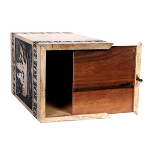 Custom for Wood Pet Urn Handmade Modern Eco-friendly Memorial Keepsake <b>Box</b> <b>Large</b> Sliding Lid Decorative - Product Image 5