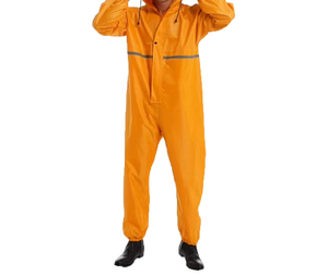 High quality Factory Supply Adult Outdoor Waterproof Fabric Rain Suit Rain Jacket with Customized Logo Printing for Outdoor - Product Image 1