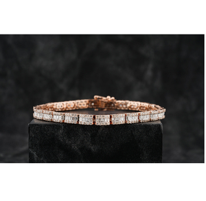 Bracelet cubain tendance en argent sterling 925, style diamant, bijoux unisexe au brillant éclatant pour toutes les occasions - Product Image 1