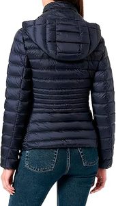 Women's Lightweight <b>Packable</b> Hooded Winter Quilted Puffer <b>Jacket</b> Water Resistant Detachable Hat & Sleeves Polyester/Cotton - Product Image 2