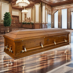 Ataúd de madera de Estilo Norteamericano de alta calidad CKT2001 Franklin Urna funeraria Vietnam DSP Fabricación directa Suministros funerarios - Product Image 2