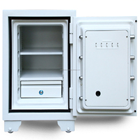 Armoire à clés ignifuge commerciale pour la maison, en acier inoxydable du Vietnam, avec serrure à clé et clavier lumineux, noire