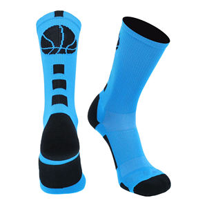 Chaussettes de sport respirantes de qualité supérieure, couleur unie, motif géométrique, polyester et élasthanne, chaussettes de basketball. - Product Image 5